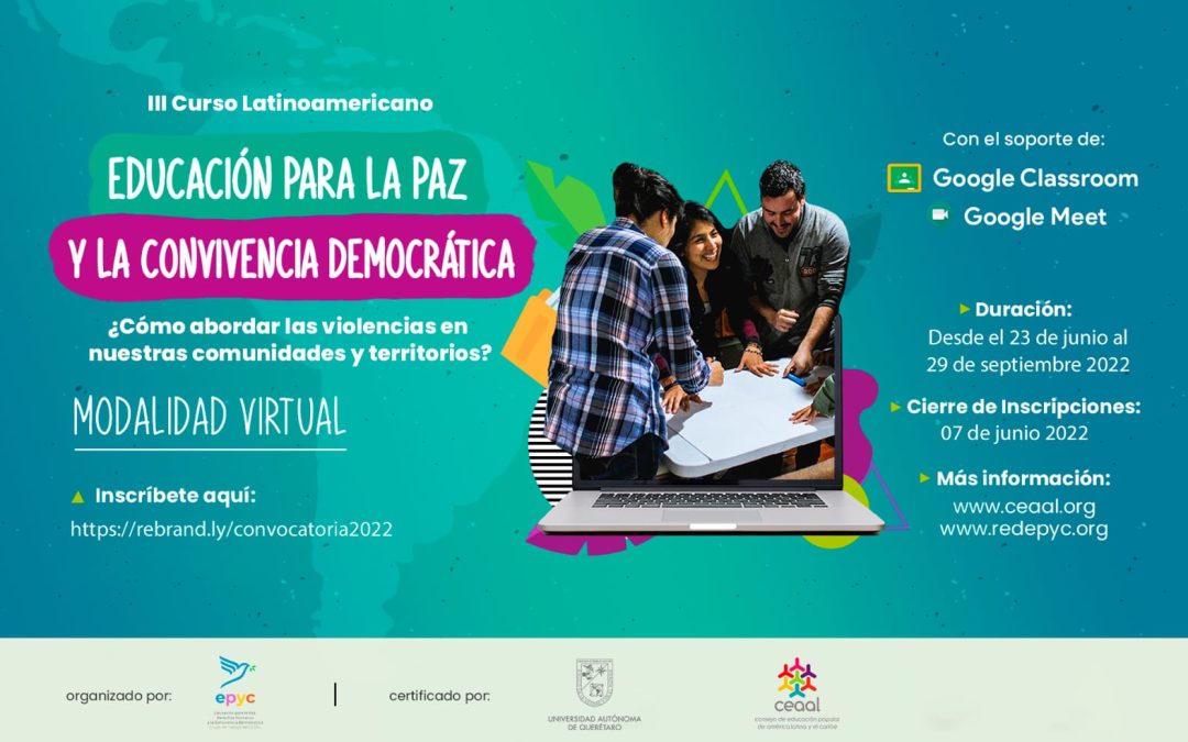 ¡Convocatoria abierta! Curso 2022